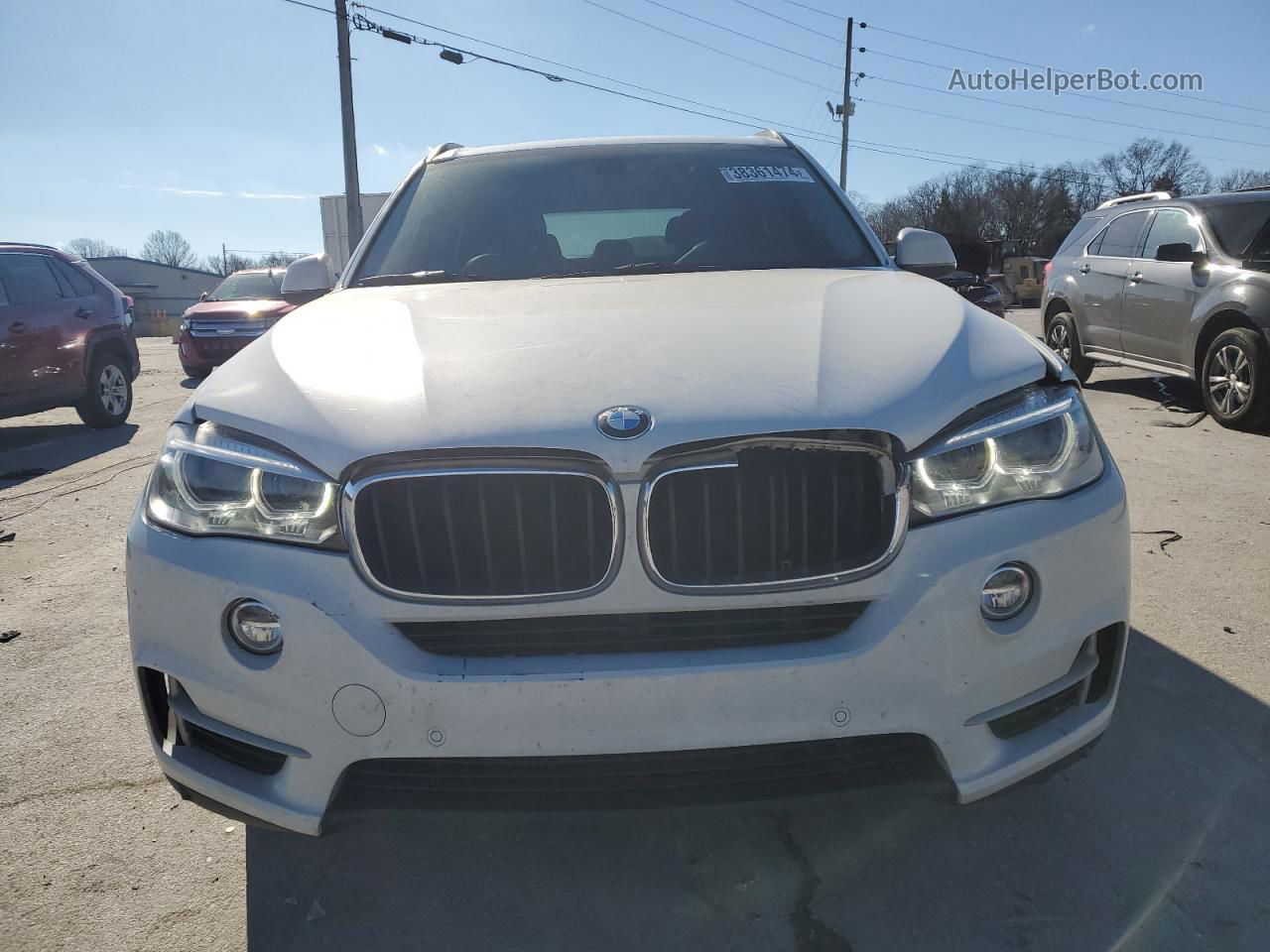 2015 Bmw X5 Sdrive35i White vin: 5UXKR2C58F0H37572