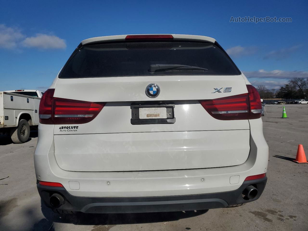 2015 Bmw X5 Sdrive35i White vin: 5UXKR2C58F0H37572