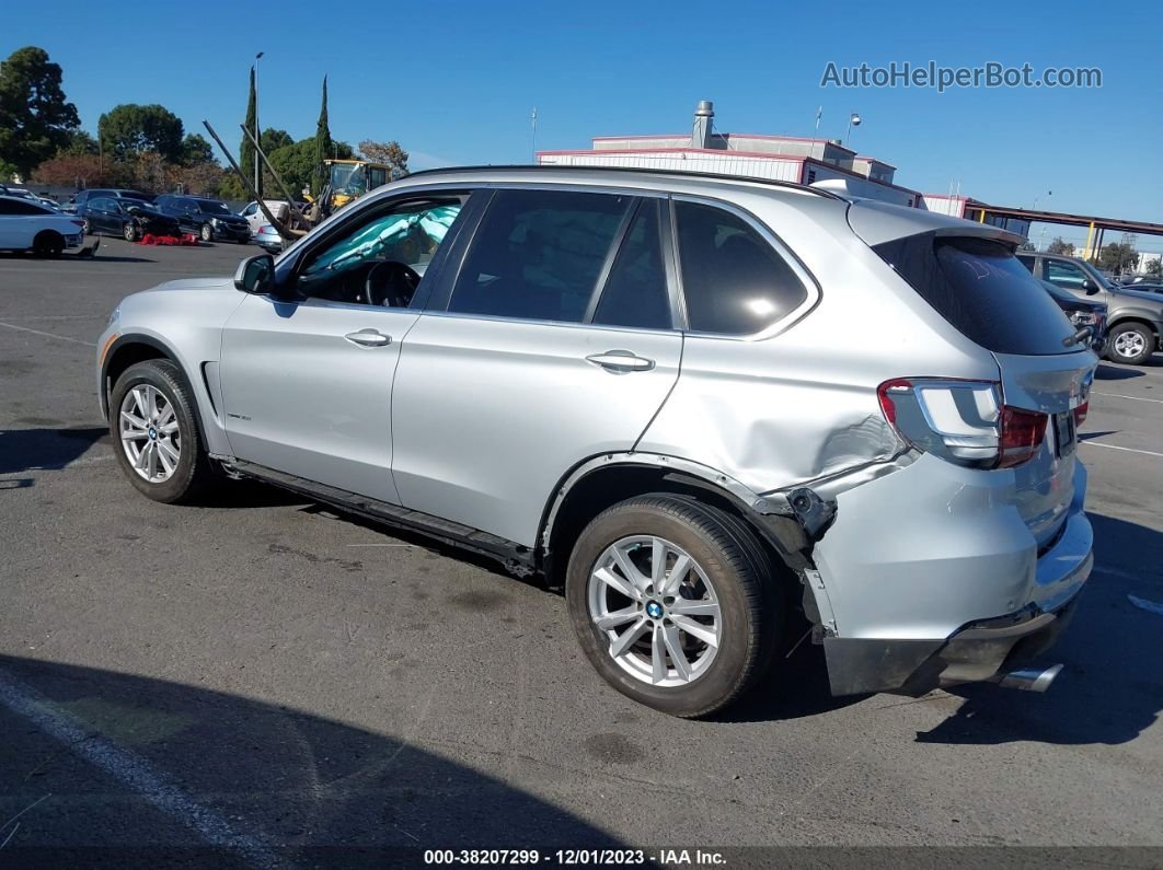 2015 Bmw X5 Sdrive35i Silver vin: 5UXKR2C58F0H40777