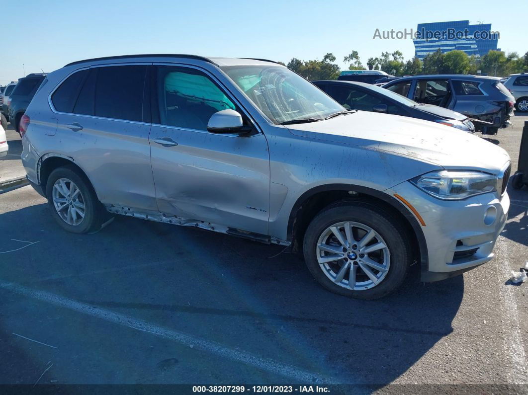 2015 Bmw X5 Sdrive35i Silver vin: 5UXKR2C58F0H40777