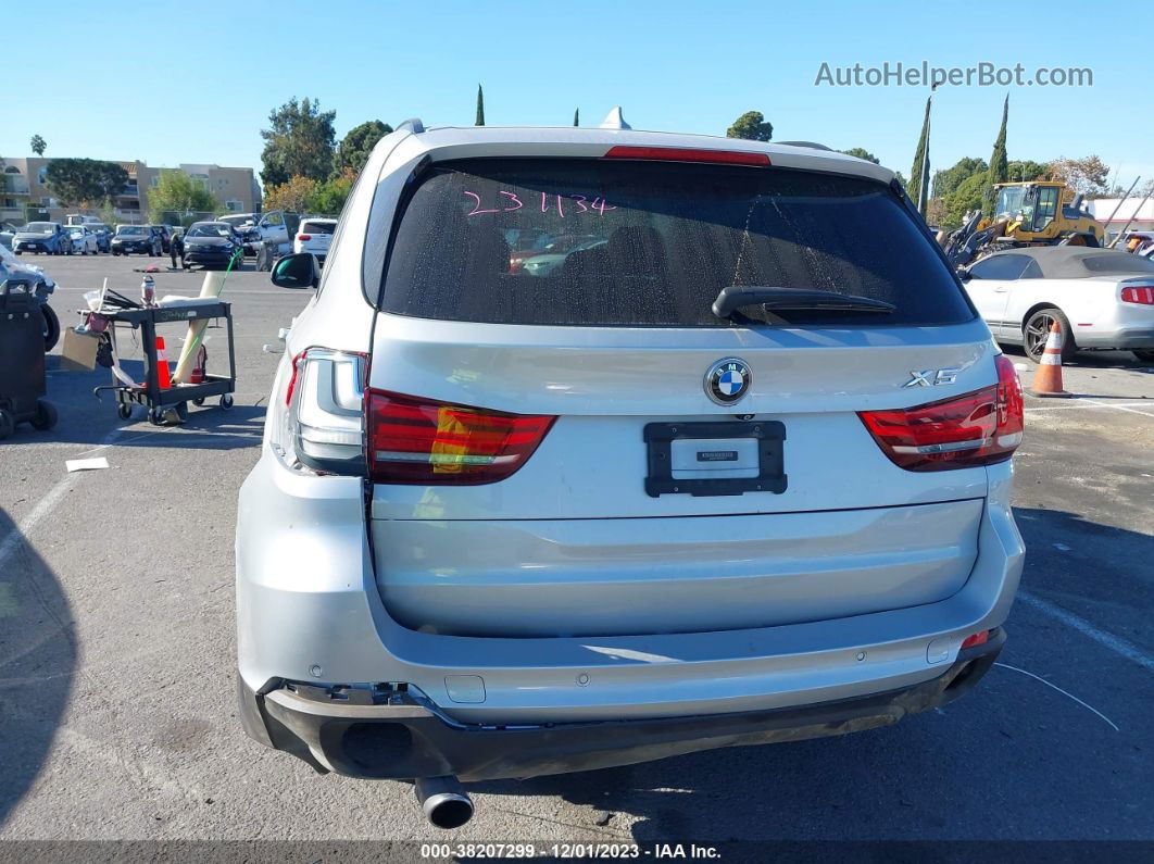 2015 Bmw X5 Sdrive35i Silver vin: 5UXKR2C58F0H40777