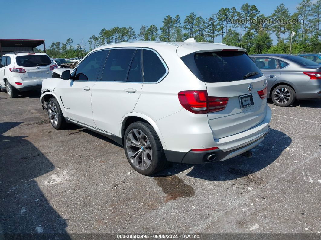 2015 Bmw X5 Sdrive35i White vin: 5UXKR2C58F0H41525