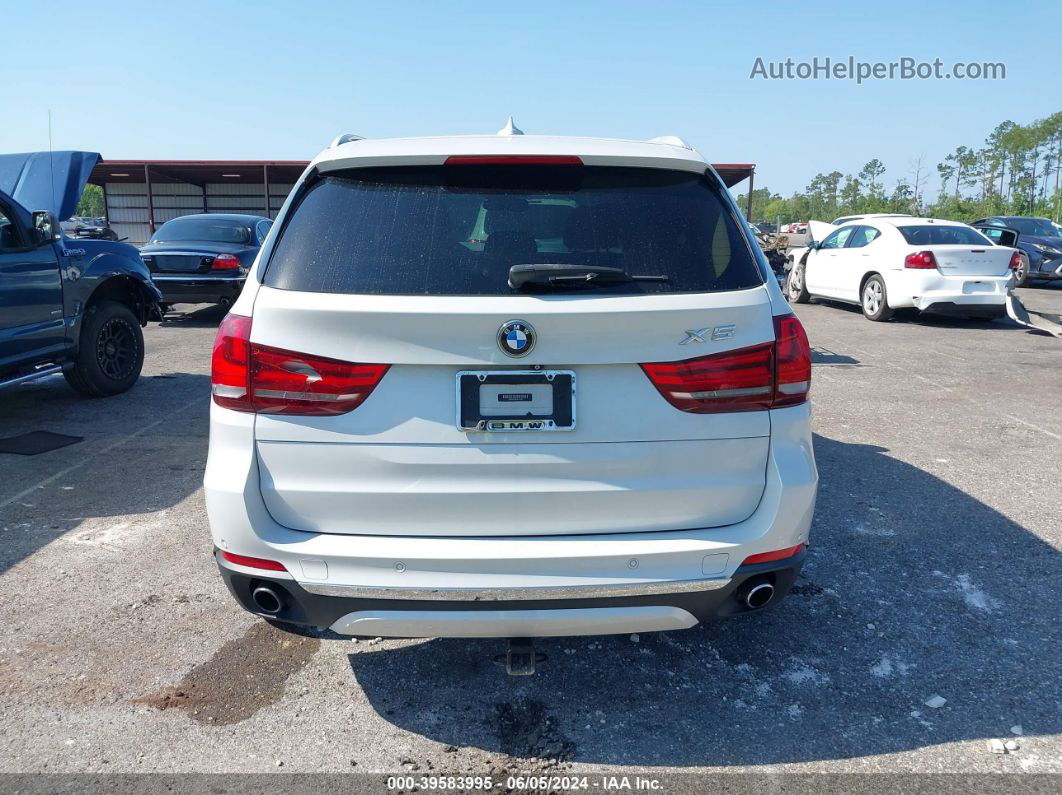 2015 Bmw X5 Sdrive35i White vin: 5UXKR2C58F0H41525