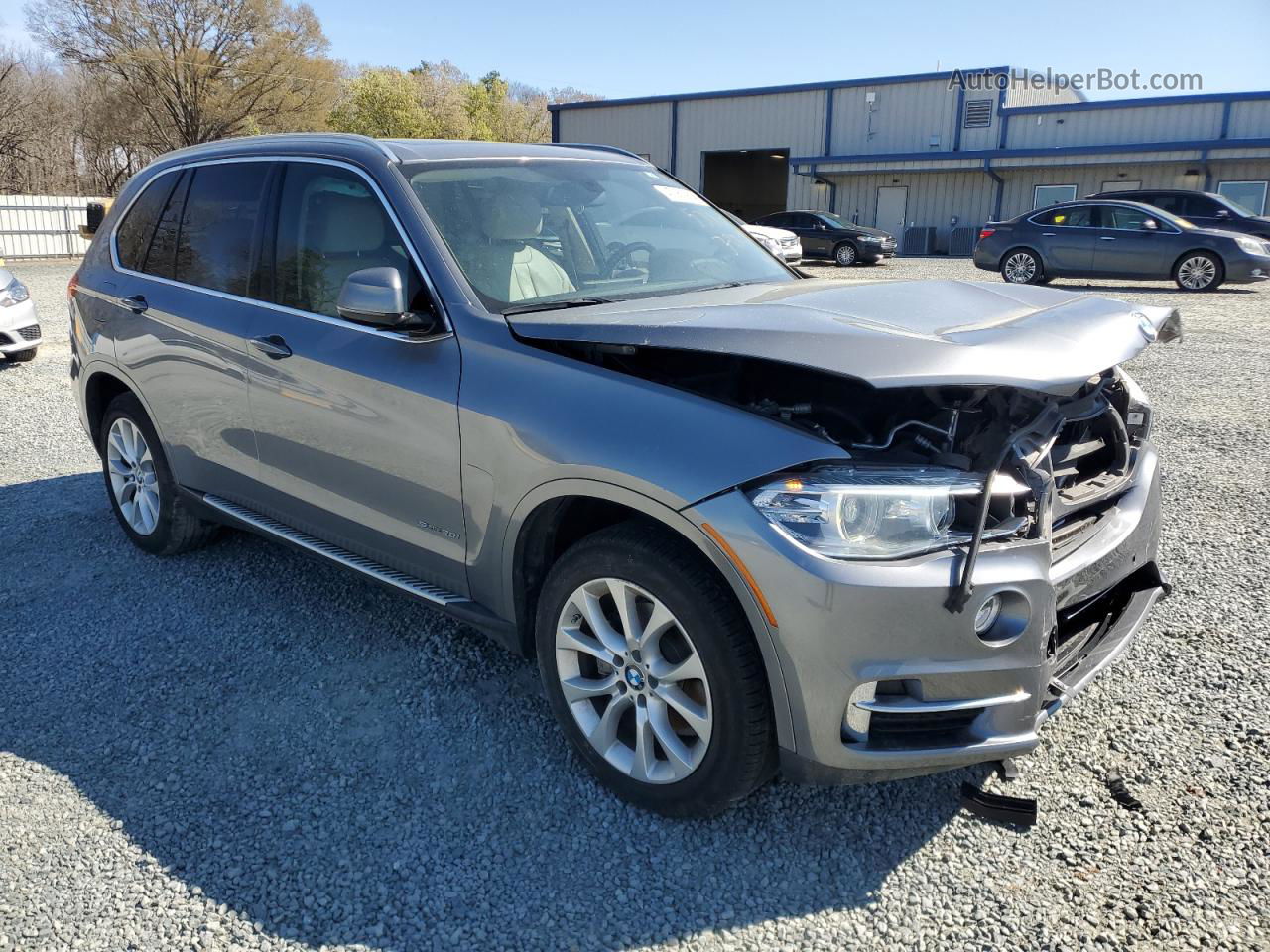 2015 Bmw X5 Sdrive35i Gray vin: 5UXKR2C59F0H35216