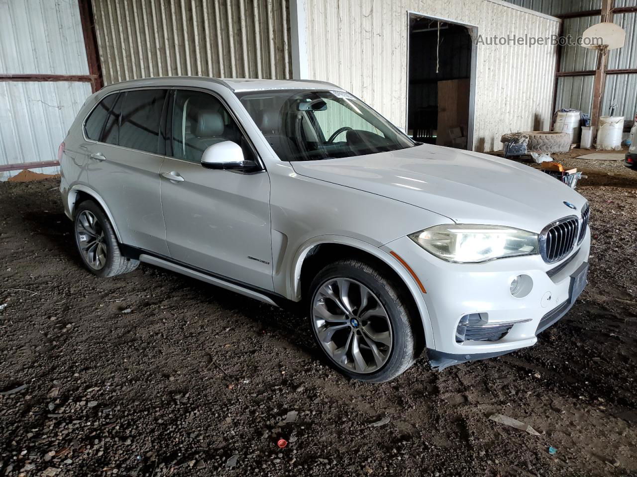 2015 Bmw X5 Sdrive35i White vin: 5UXKR2C59F0H35281