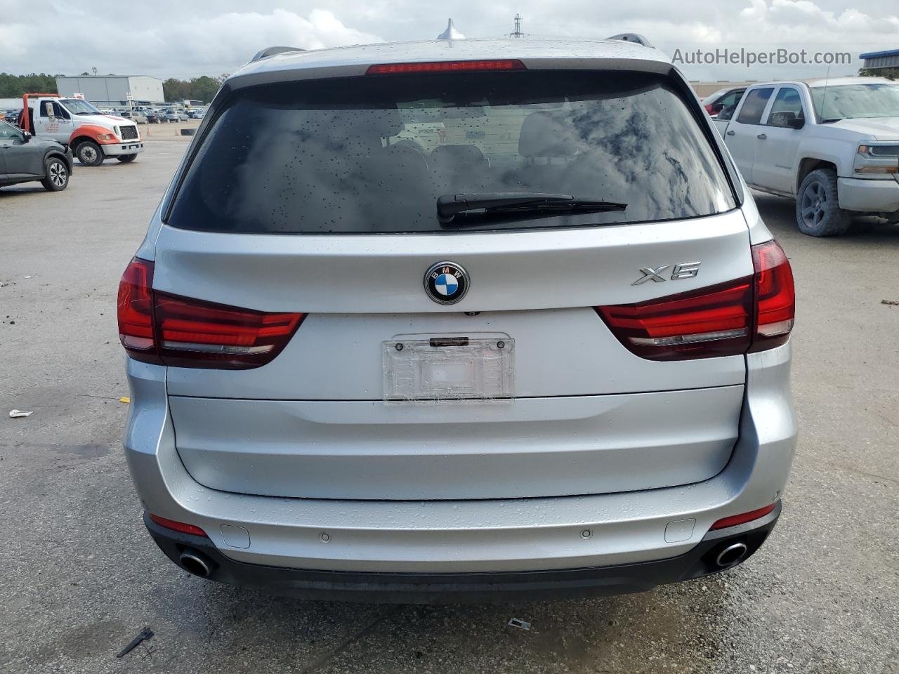 2015 Bmw X5 Sdrive35i Silver vin: 5UXKR2C59F0H37340