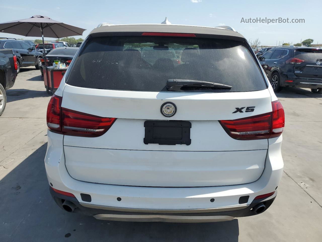 2015 Bmw X5 Sdrive35i White vin: 5UXKR2C59F0H37693