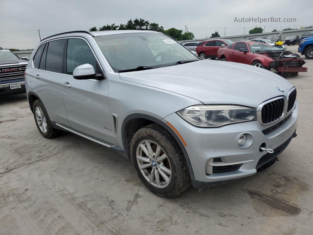 2015 Bmw X5 Sdrive35i Silver vin: 5UXKR2C59F0H40349