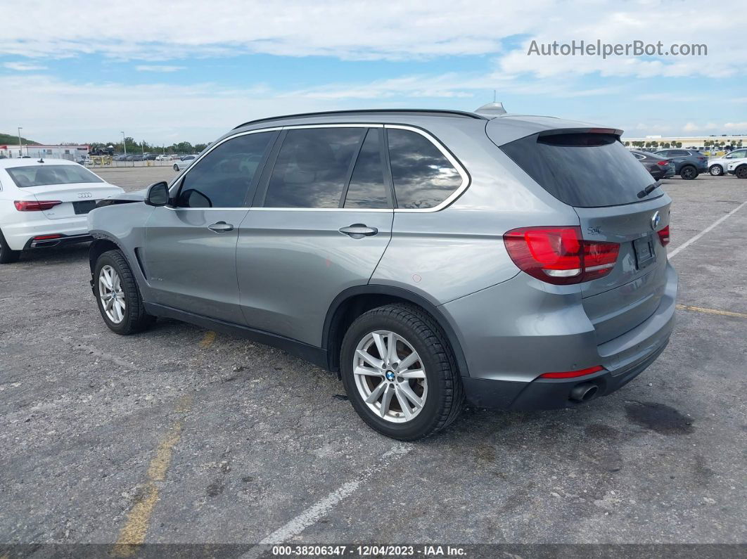 2014 Bmw X5 Sdrive35i Silver vin: 5UXKR2C5XE0C00863