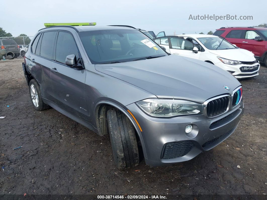 2015 Bmw X5 Sdrive35i Gray vin: 5UXKR2C5XF0H37461