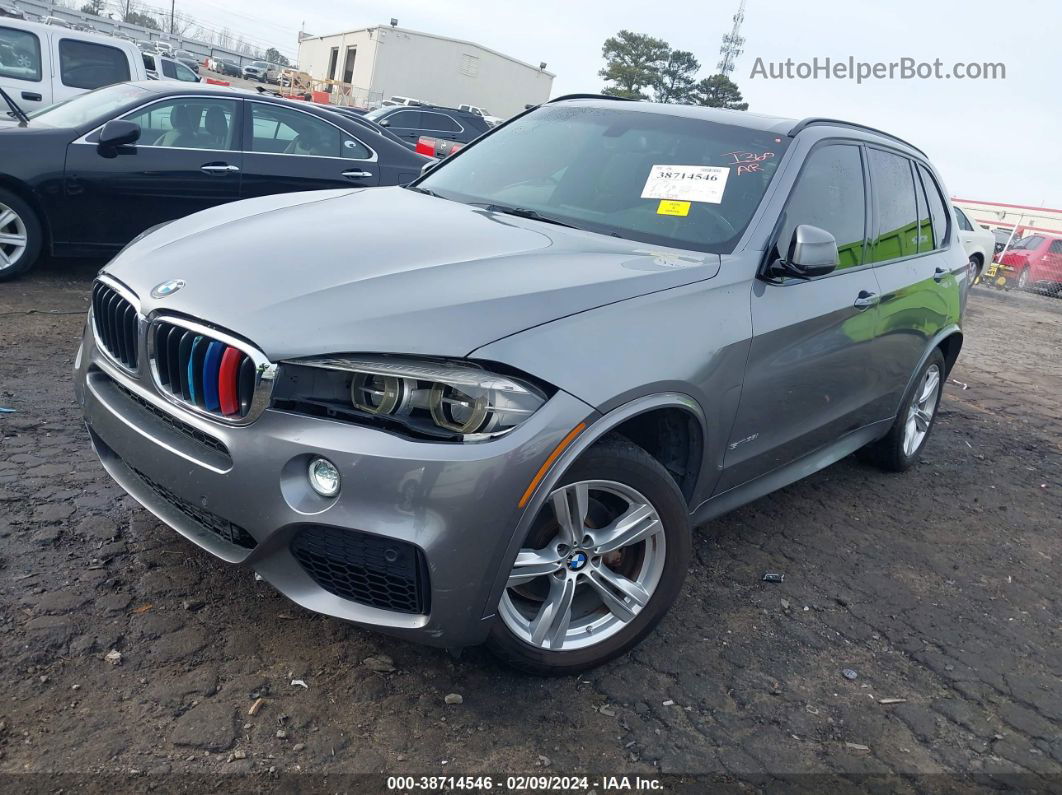 2015 Bmw X5 Sdrive35i Gray vin: 5UXKR2C5XF0H37461