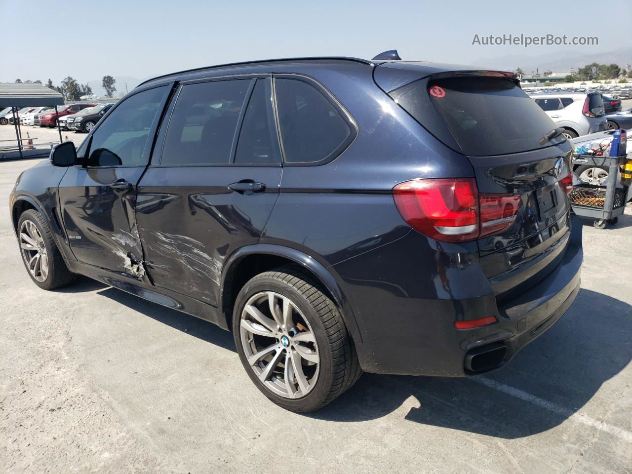 2015 Bmw X5 Xdrive50i Blue vin: 5UXKR6C50F0J78166