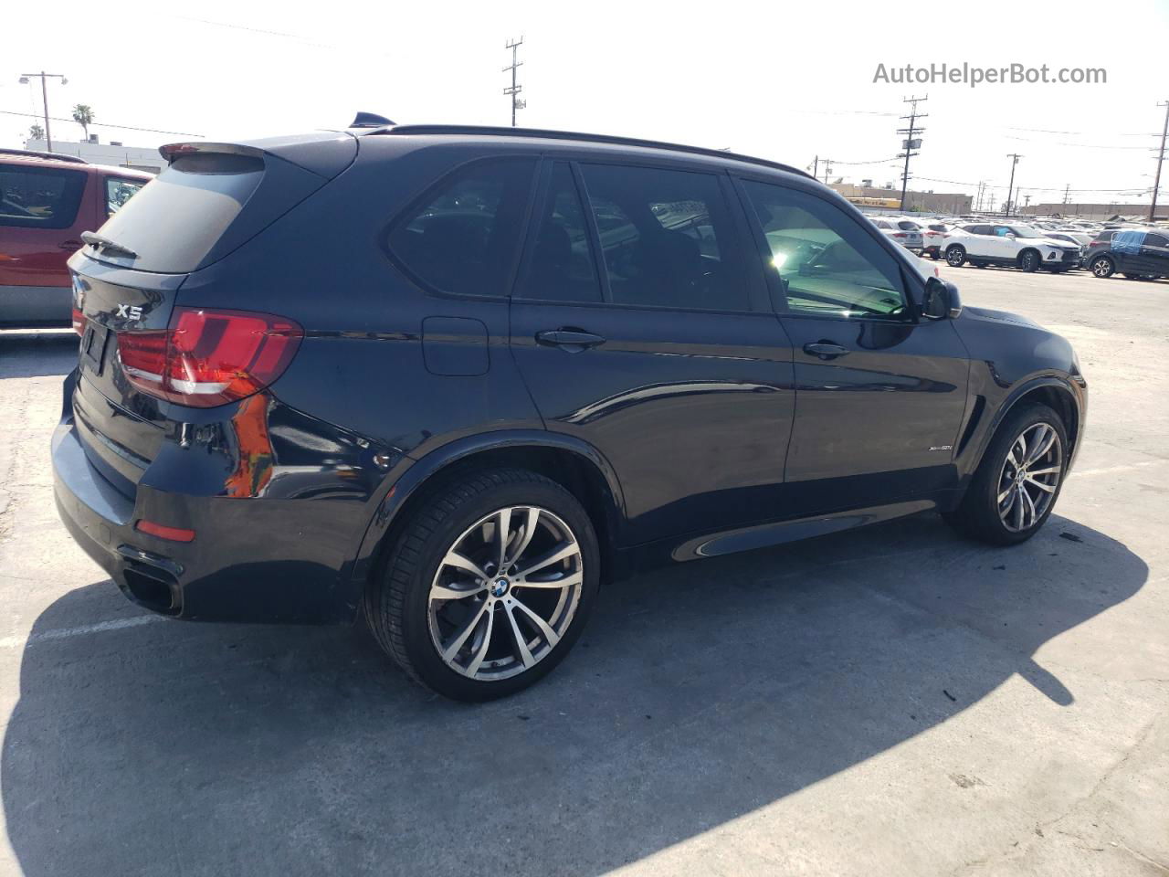 2015 Bmw X5 Xdrive50i Blue vin: 5UXKR6C50F0J78166