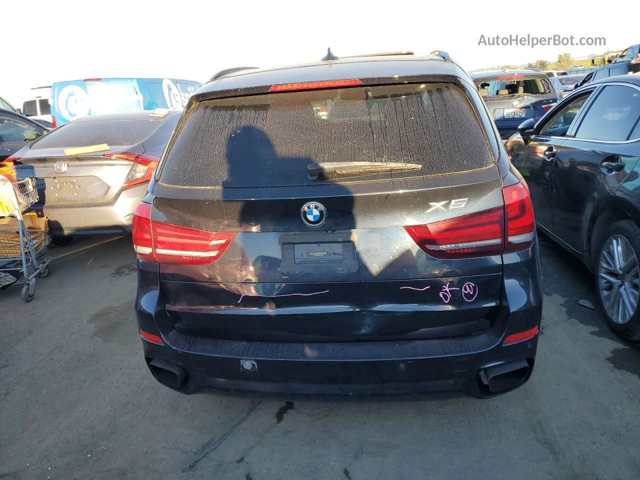 2014 Bmw X5 Xdrive50i Black vin: 5UXKR6C51E0J72553