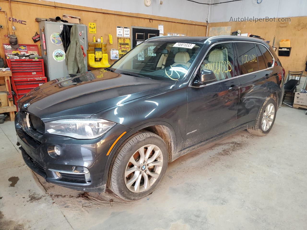 2015 Bmw X5 Xdrive50i Charcoal vin: 5UXKR6C51F0J77950