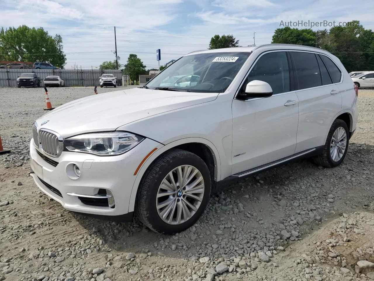 2016 Bmw X5 Xdrive50i White vin: 5UXKR6C51G0J80476