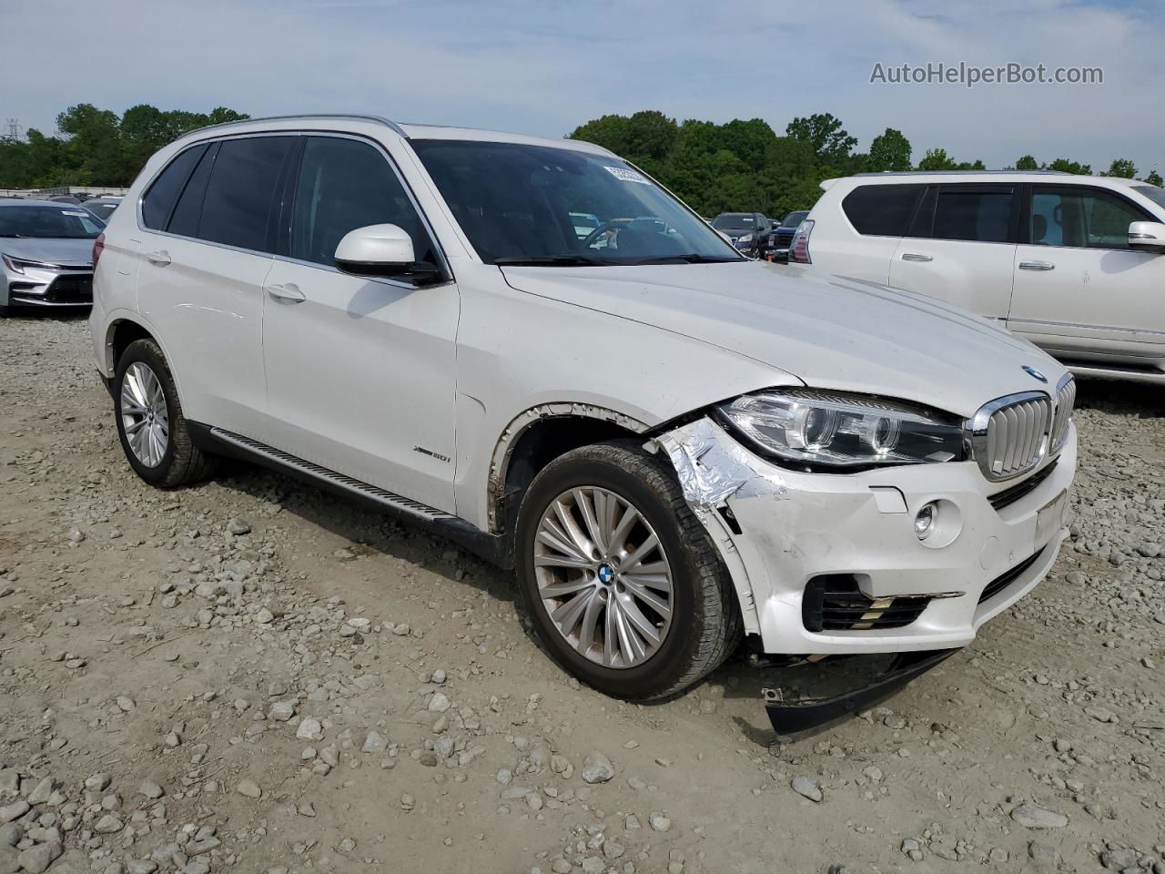 2016 Bmw X5 Xdrive50i White vin: 5UXKR6C51G0J80476