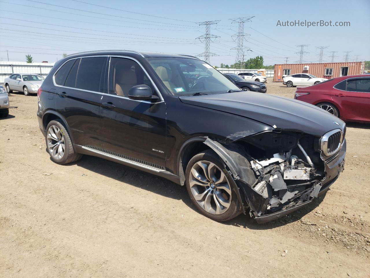 2014 Bmw X5 Xdrive50i Black vin: 5UXKR6C52E0J71573