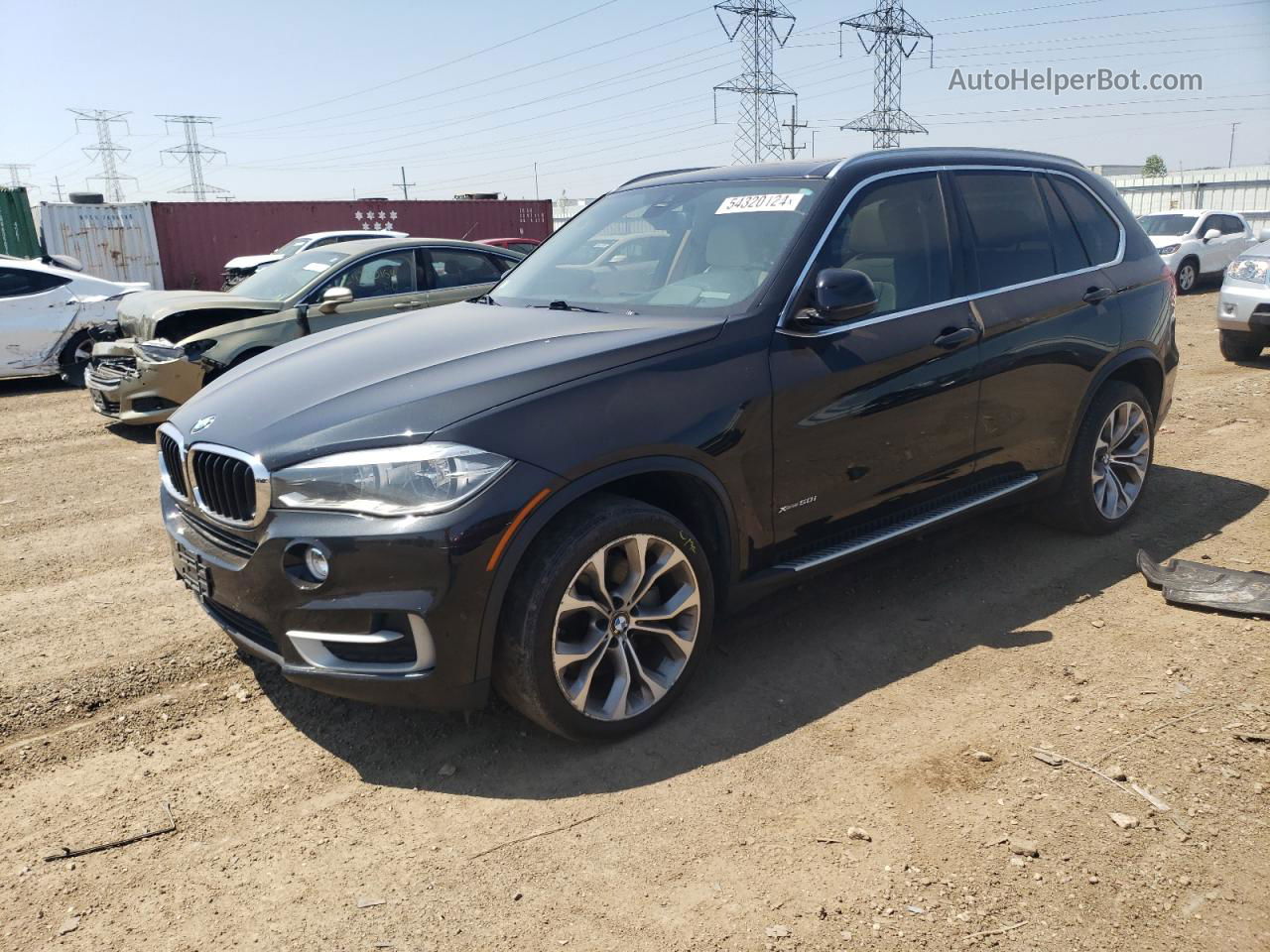 2014 Bmw X5 Xdrive50i Черный vin: 5UXKR6C52E0J71573