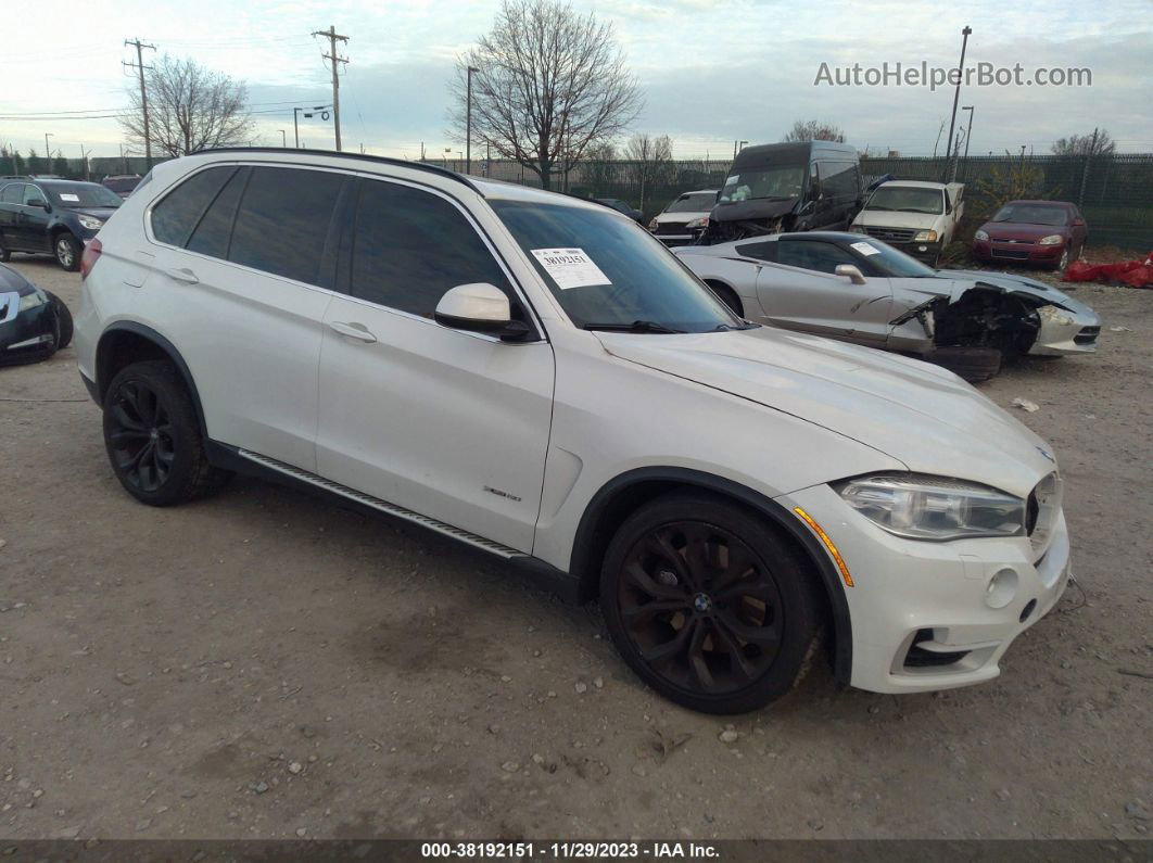 2014 Bmw X5 Xdrive50i White vin: 5UXKR6C53E0C02185