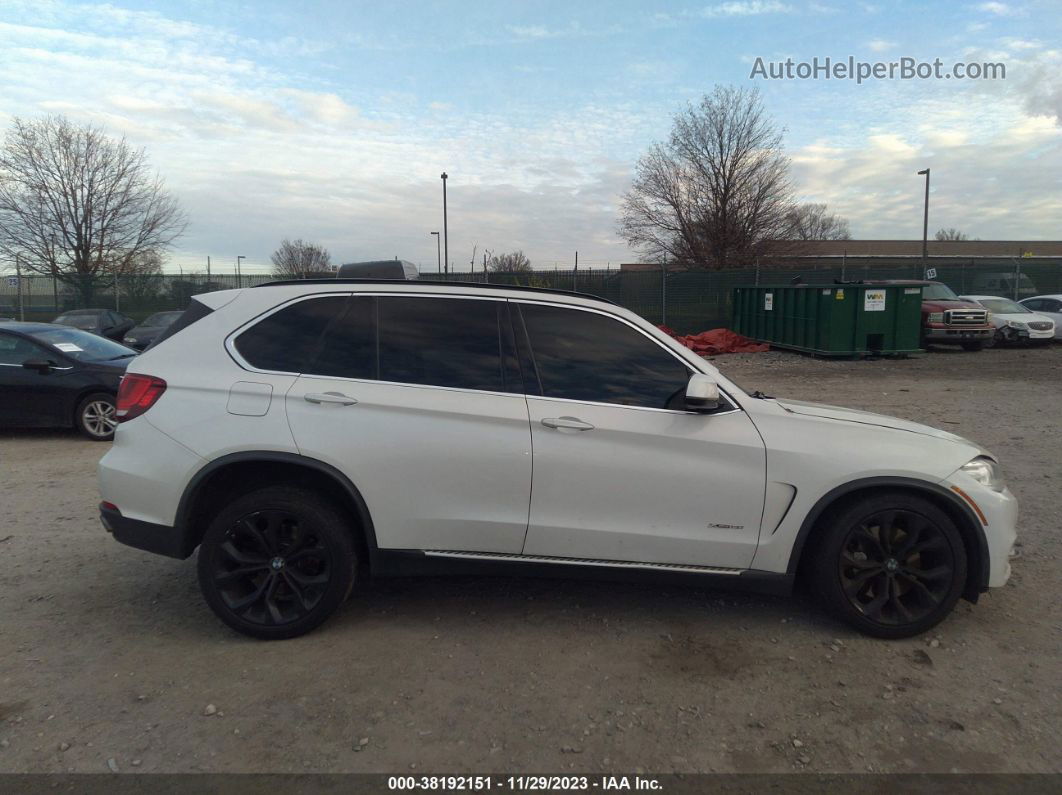 2014 Bmw X5 Xdrive50i White vin: 5UXKR6C53E0C02185