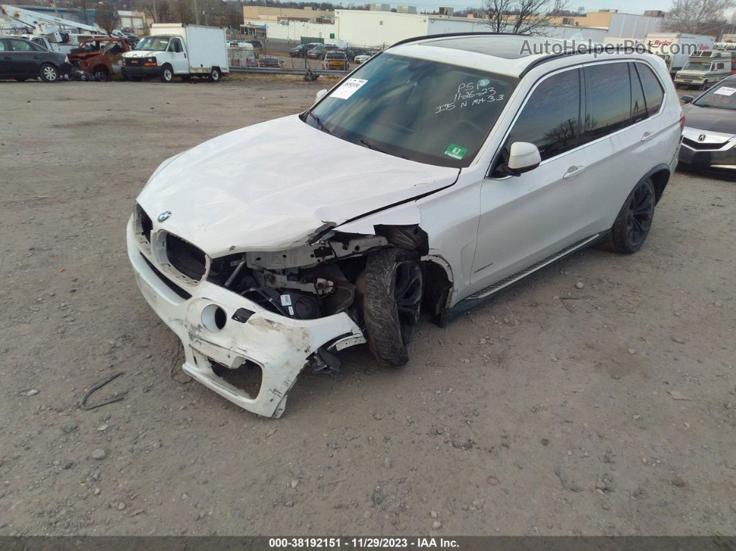 2014 Bmw X5 Xdrive50i White vin: 5UXKR6C53E0C02185