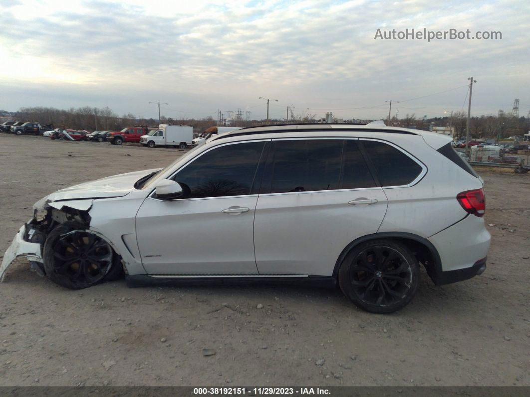 2014 Bmw X5 Xdrive50i White vin: 5UXKR6C53E0C02185