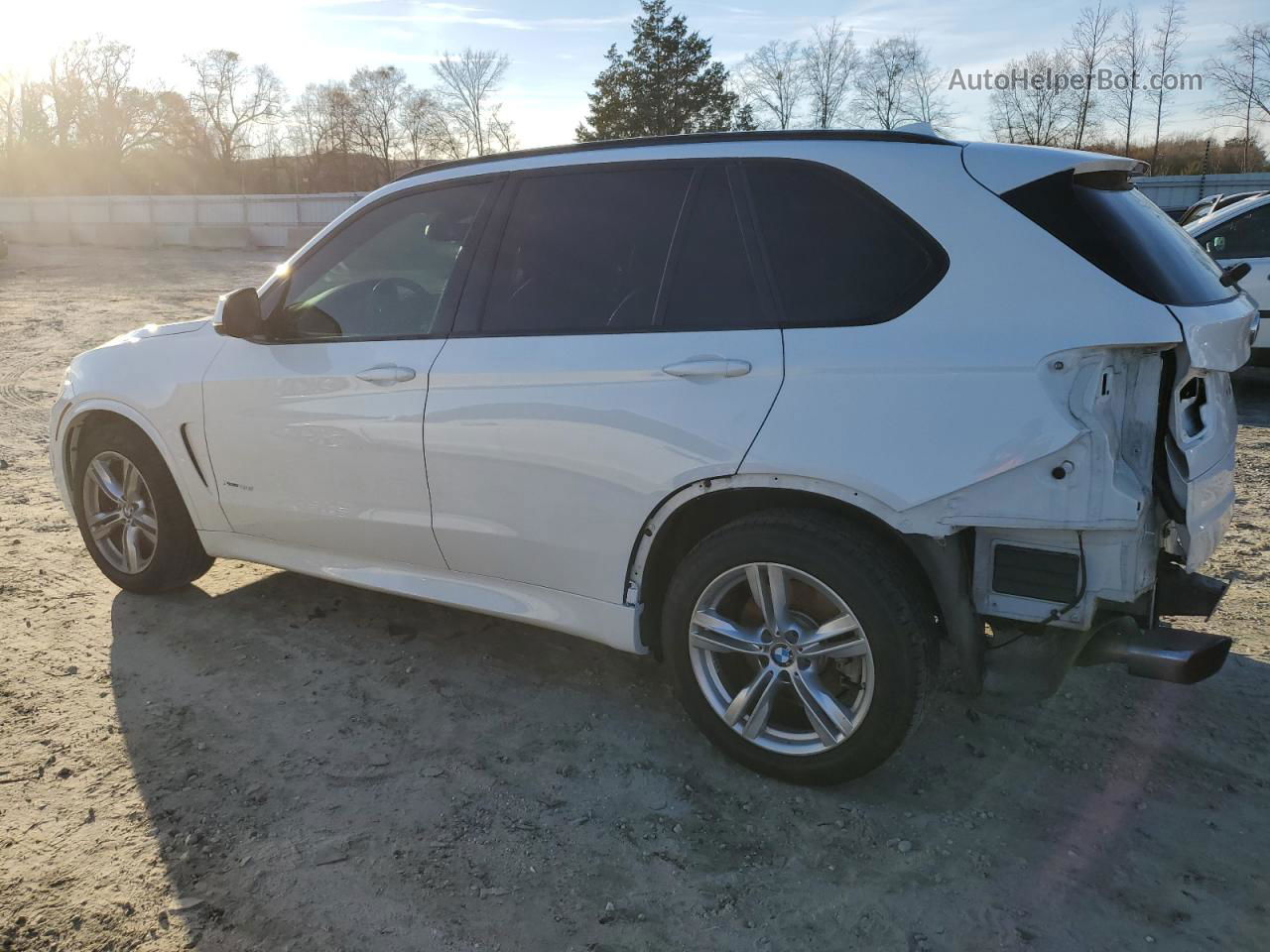 2015 Bmw X5 Xdrive50i White vin: 5UXKR6C53F0J74502