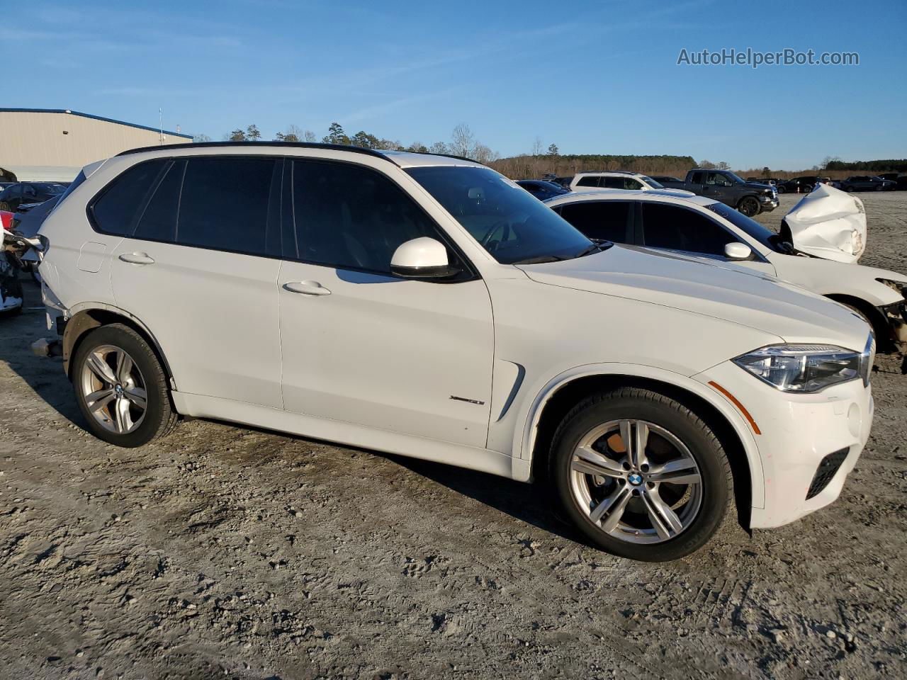 2015 Bmw X5 Xdrive50i White vin: 5UXKR6C53F0J74502