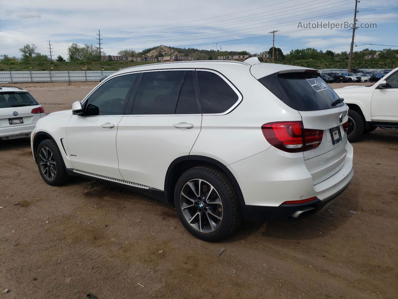 2015 Bmw X5 Xdrive50i White vin: 5UXKR6C53F0J76640