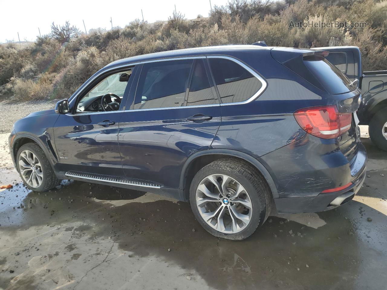 2014 Bmw X5 Xdrive50i Blue vin: 5UXKR6C54E0J71719