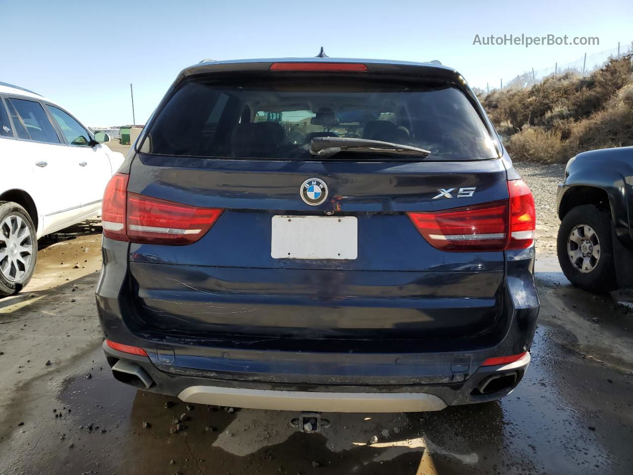 2014 Bmw X5 Xdrive50i Blue vin: 5UXKR6C54E0J71719