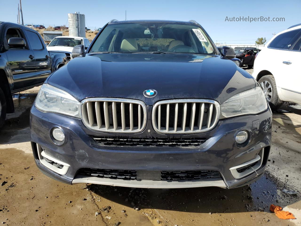 2014 Bmw X5 Xdrive50i Blue vin: 5UXKR6C54E0J71719