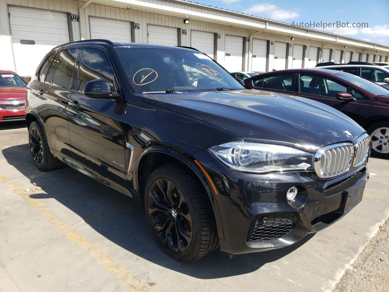 2015 Bmw X5 Xdrive50i Black vin: 5UXKR6C54F0J77182