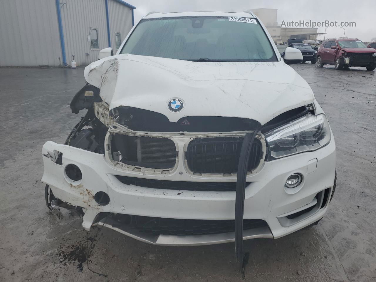 2015 Bmw X5 Xdrive50i White vin: 5UXKR6C54F0J79031