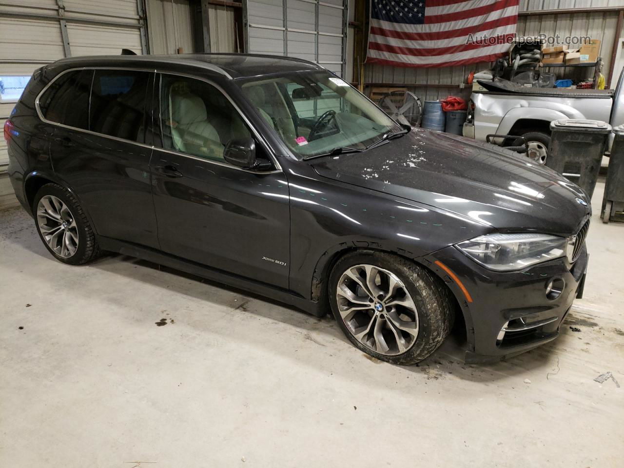 2014 Bmw X5 Xdrive50i Charcoal vin: 5UXKR6C55E0C02141