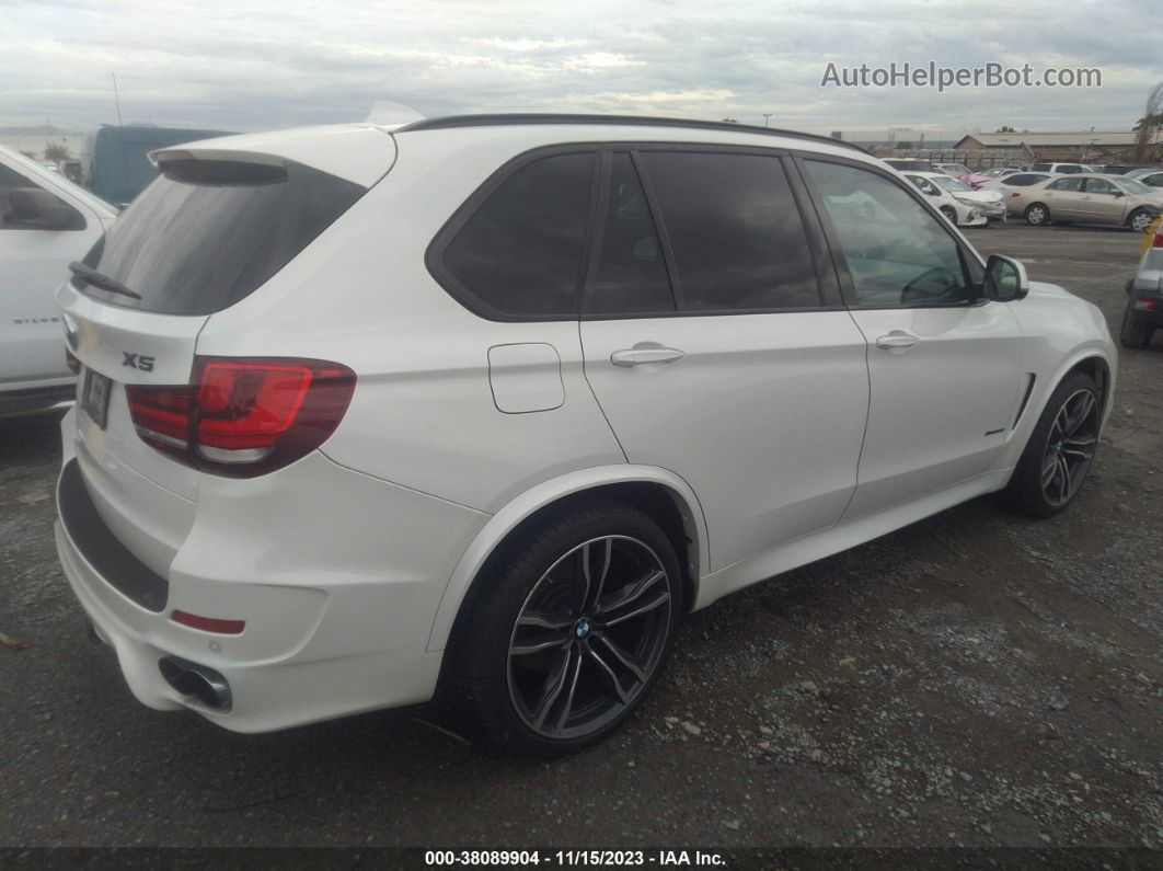 2014 Bmw X5 Xdrive50i White vin: 5UXKR6C55E0C03872