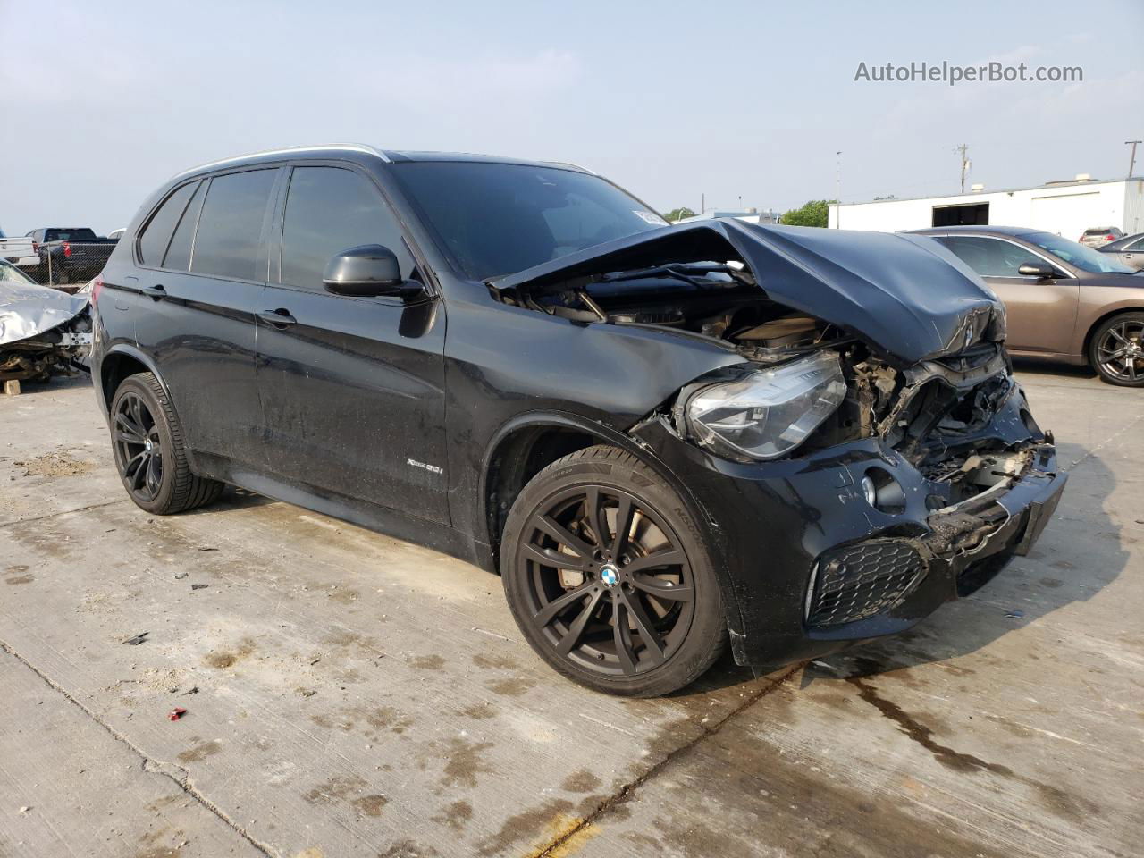 2014 Bmw X5 Xdrive50i Black vin: 5UXKR6C55E0J73656