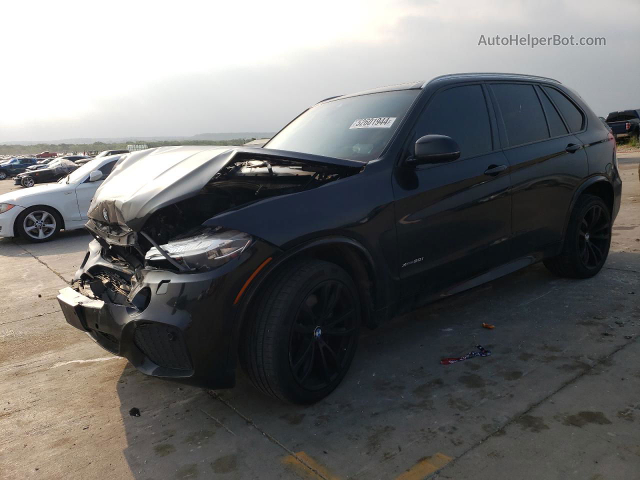 2014 Bmw X5 Xdrive50i Black vin: 5UXKR6C55E0J73656