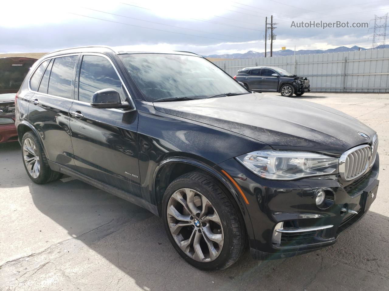 2014 Bmw X5 Xdrive50i Black vin: 5UXKR6C55E0J73673