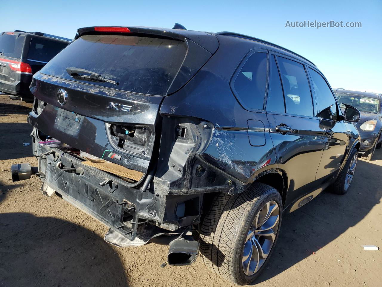 2015 Bmw X5 Xdrive50i Black vin: 5UXKR6C55F0J74498