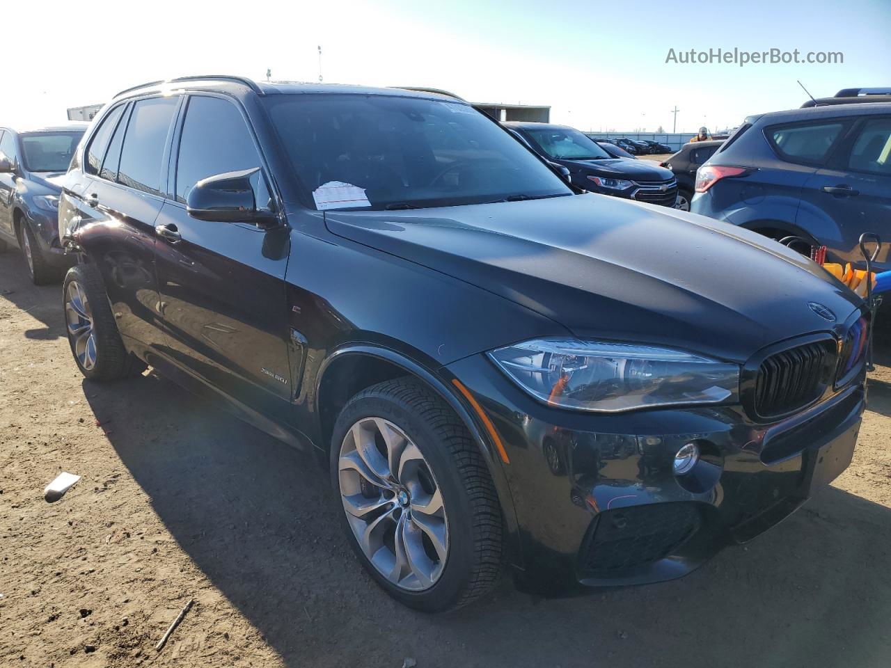 2015 Bmw X5 Xdrive50i Black vin: 5UXKR6C55F0J74498