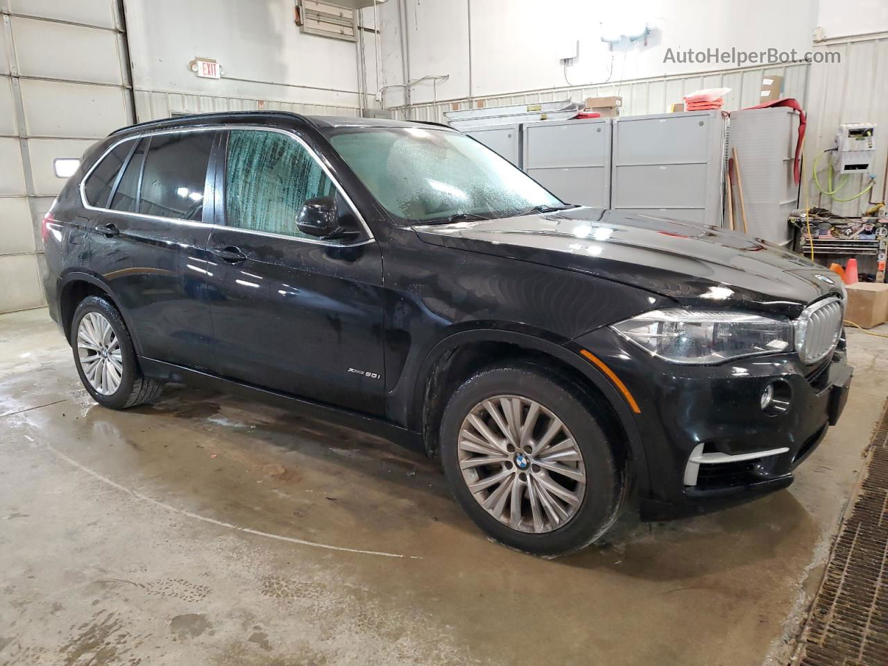 2015 Bmw X5 Xdrive50i Black vin: 5UXKR6C55F0J77711