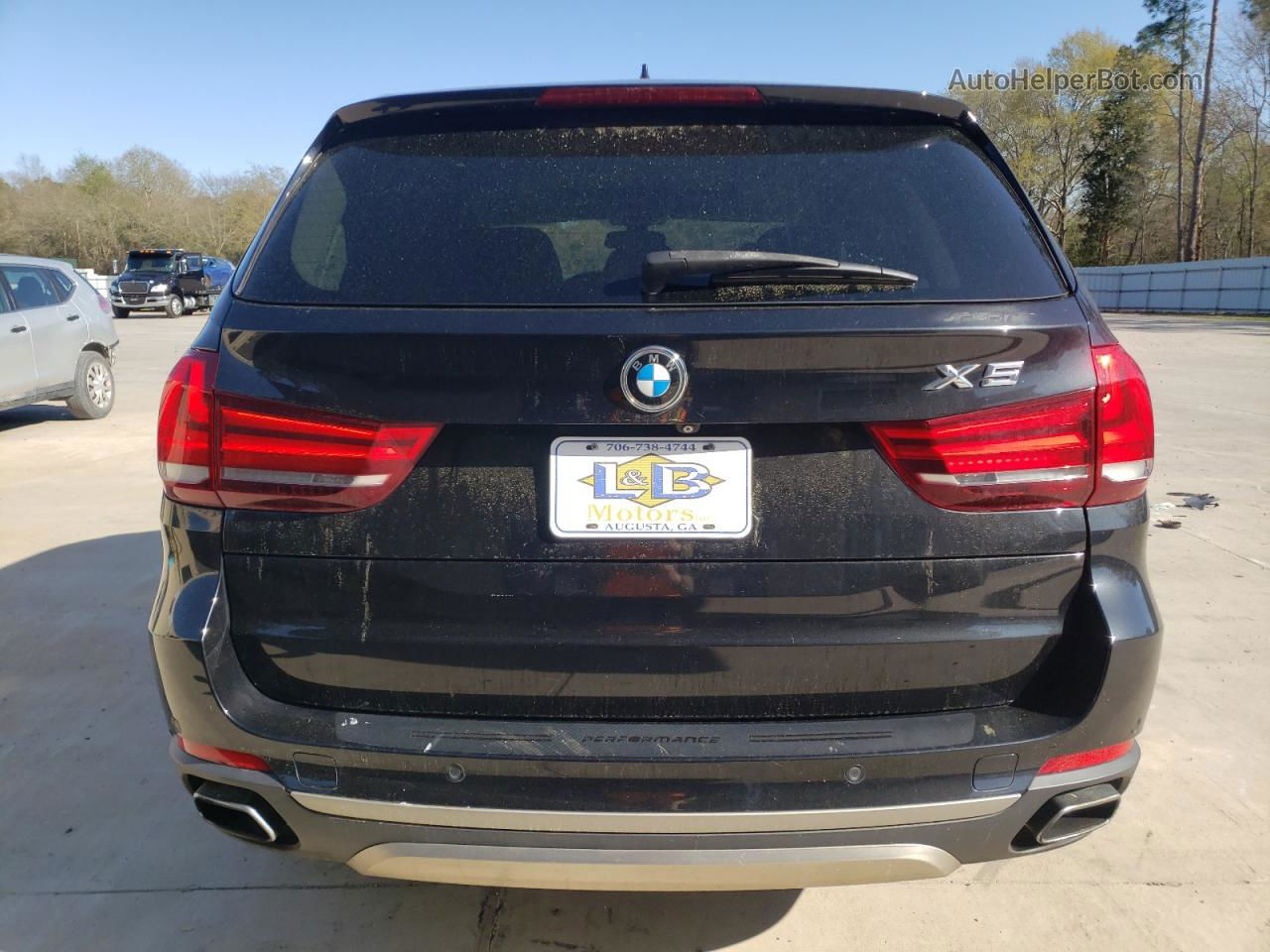 2015 Bmw X5 Xdrive50i Black vin: 5UXKR6C55F0J79538