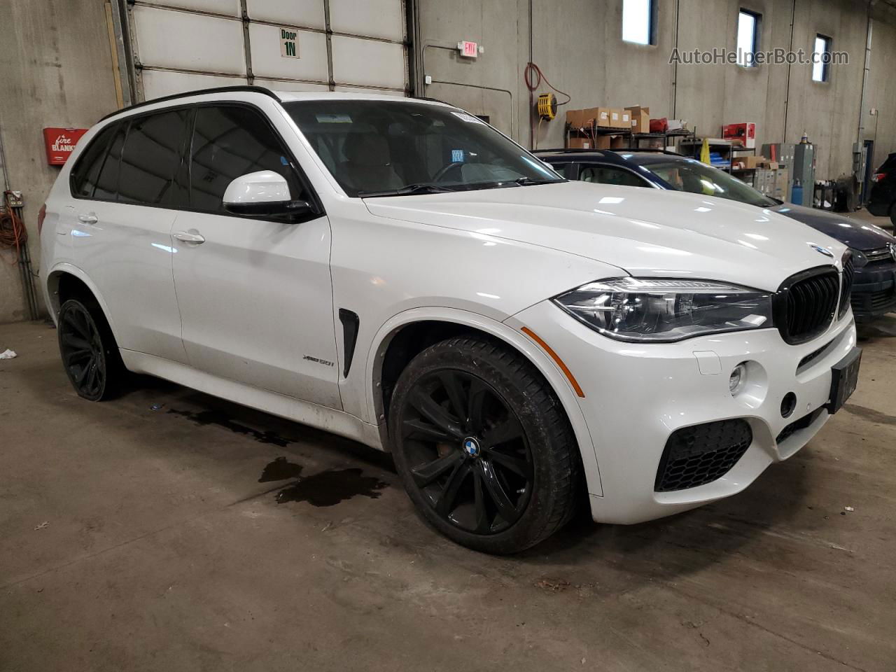 2014 Bmw X5 Xdrive50i White vin: 5UXKR6C56E0J72547