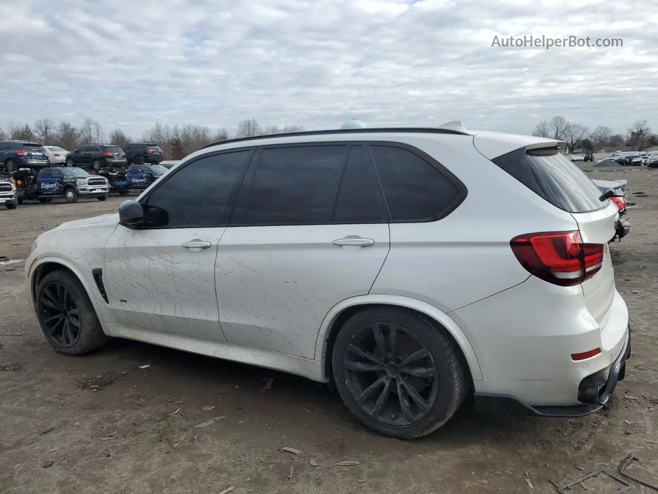 2015 Bmw X5 Xdrive50i White vin: 5UXKR6C56F0J76700