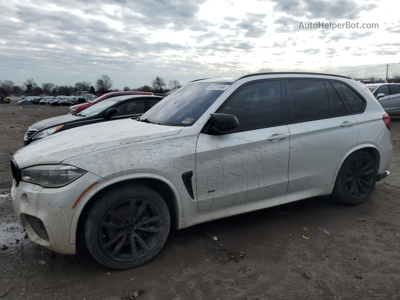 2015 Bmw X5 Xdrive50i White vin: 5UXKR6C56F0J76700