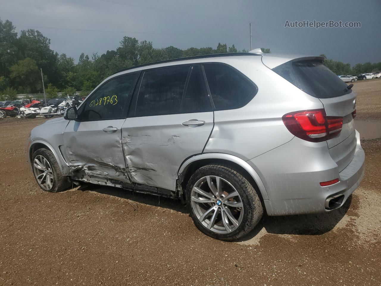 2015 Bmw X5 Xdrive50i Серебряный vin: 5UXKR6C56F0J77572