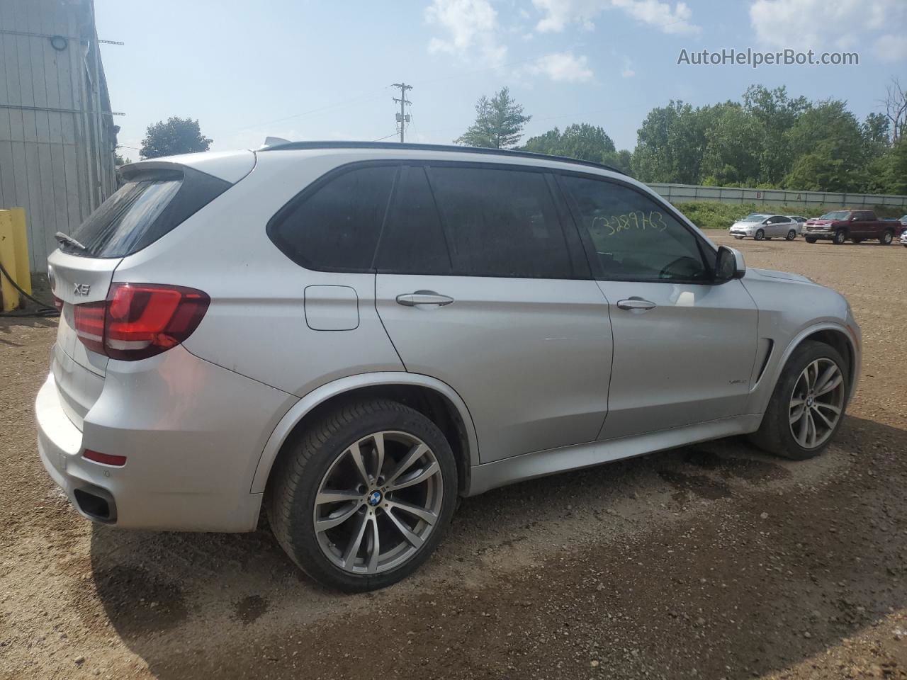 2015 Bmw X5 Xdrive50i Silver vin: 5UXKR6C56F0J77572