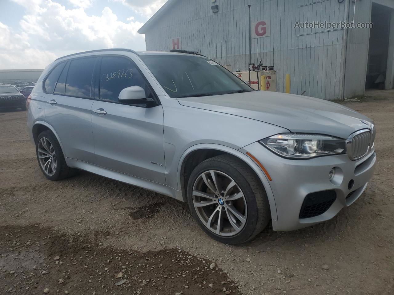 2015 Bmw X5 Xdrive50i Silver vin: 5UXKR6C56F0J77572